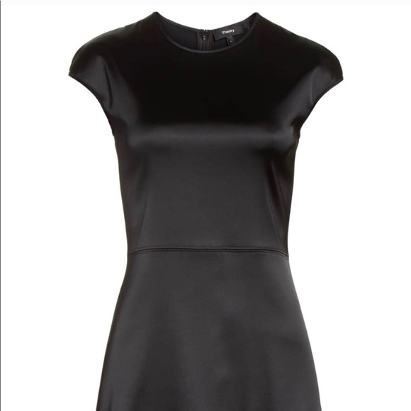 NWT! Theory Essential Fit & Flare Dress, Size 8 - Picture 4 of 7